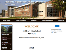 Tablet Screenshot of mchenryalumni.com